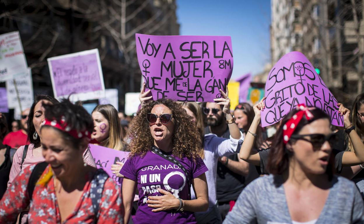 Imagen de la manifestación del 8 de marzo del año pasado.