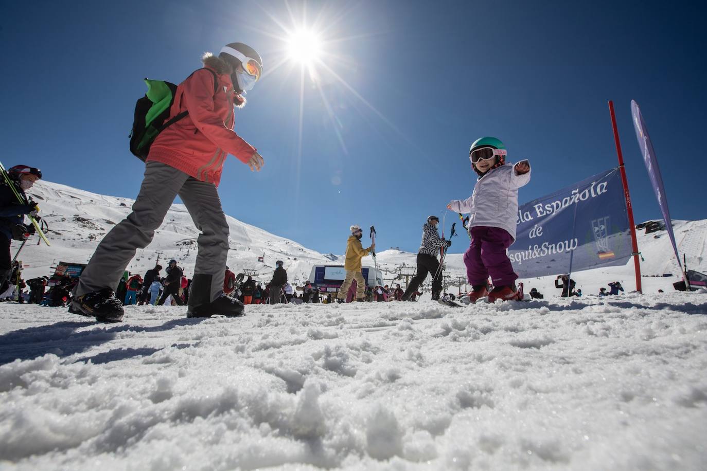 La ocupación hotelera en la estación de esquí se queda bajo mínimos entre semana en un 15% y el sábado y el domingo llega hasta un 30%