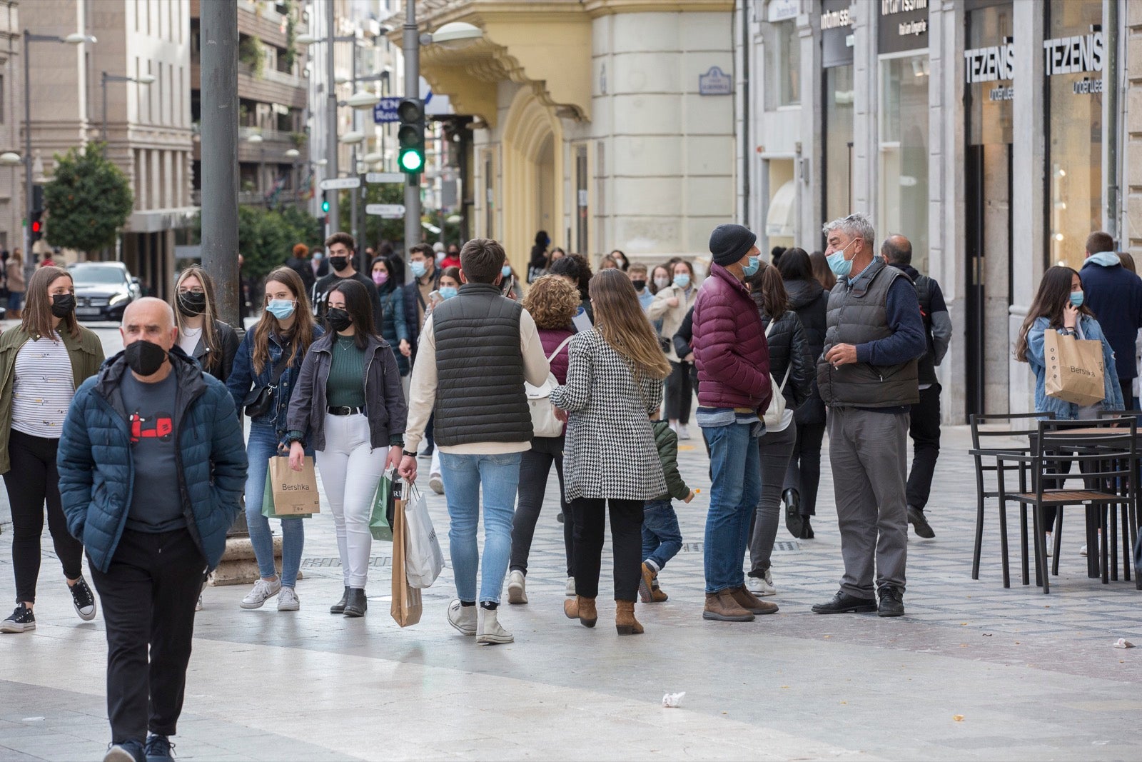 Las calles del centro, muy concurridas con los nuevos horarios comerciales y de hostelería.
