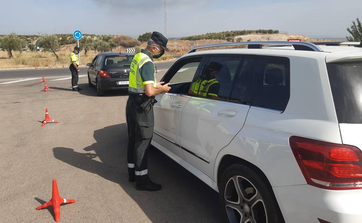 Control de la Guardia Civil en la provincia durante la pandemia. 