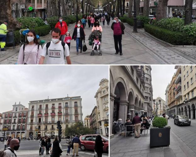 El recorrido oficial y la Carrera de la Virgen lucieron como cualquier otro día del año. 