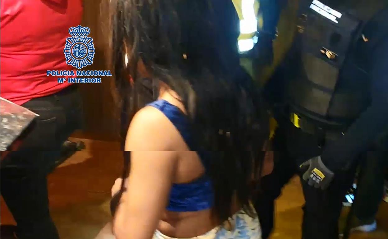 Reciente intervención de la Policía Nacional en un club almeriense en el que se ejercía la prostitución. 