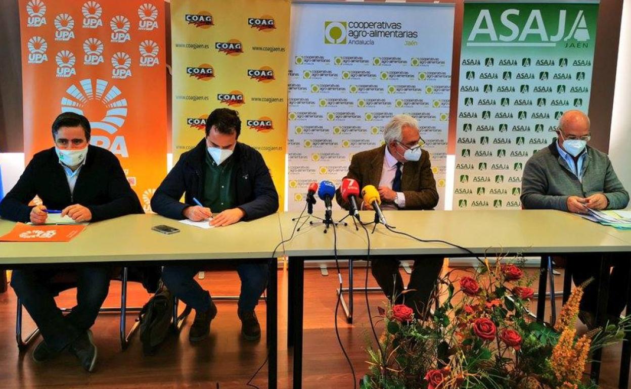 De izquierda a derecha, Cristóbal Cano, Juan Luis Ávila, Higinio Castellano y Luis Carlos Valero. 