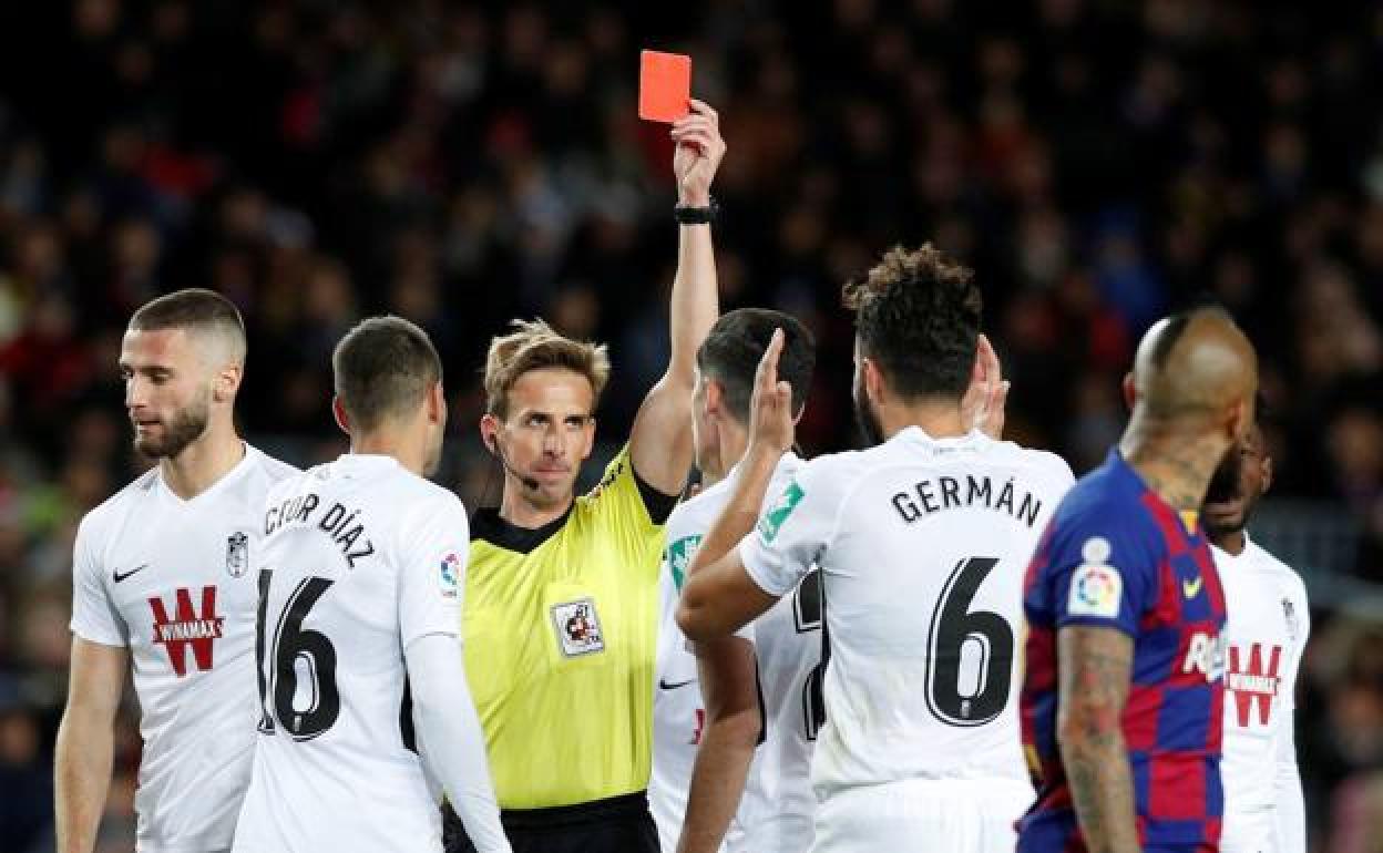 Germán Sánchez fue expulsado en el duelo de la pasada campaña. 