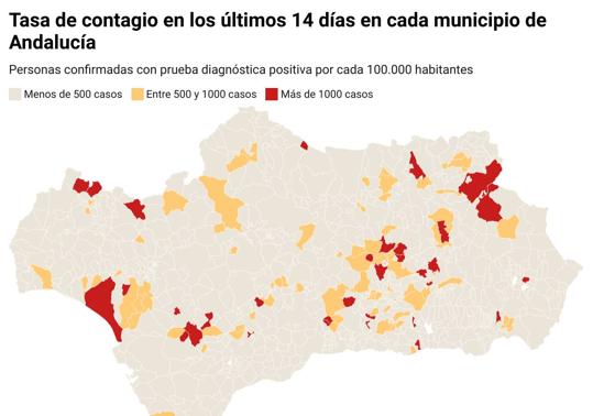 Consulta las restricciones que habrá en los 778 municipios de Andalucía desde este jueves