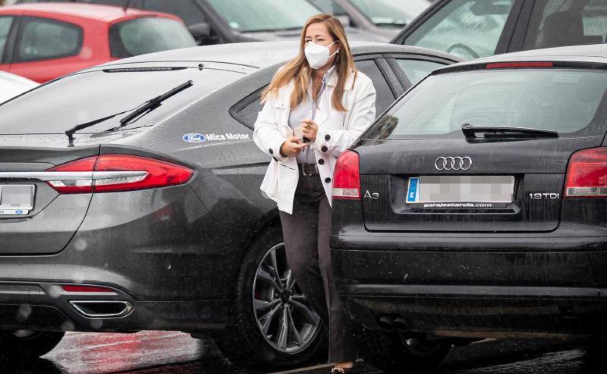 Patricia Rodríguez, el miércoles en la Ciudad Deportiva. 