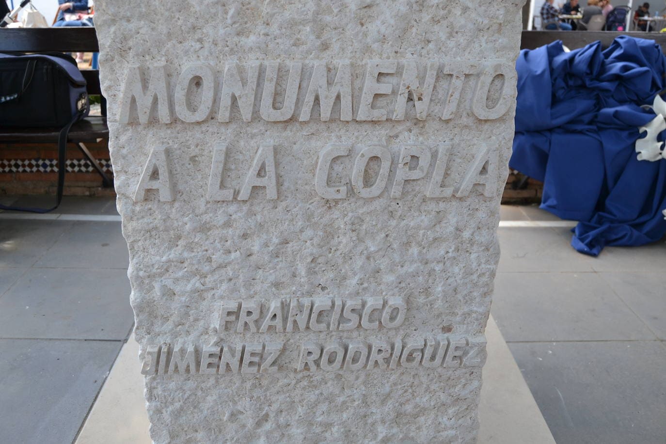 Acto de inauguración del monolito dedicado a la copla en Cájar