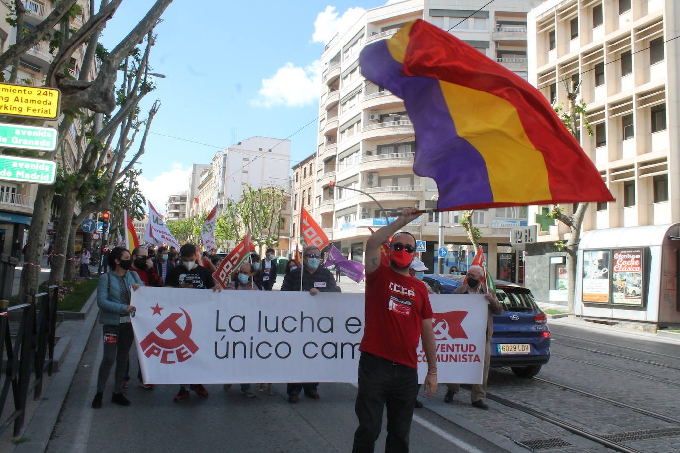 Manifestación en Jaén capital por el Día del Trabajo