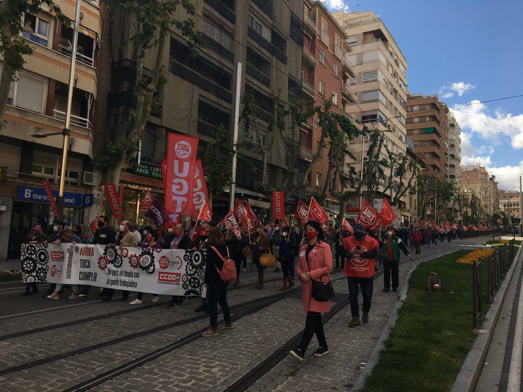 Manifestación en Jaén capital por el Día del Trabajo