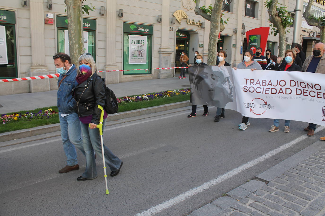 Manifestación en Jaén capital por el Día del Trabajo