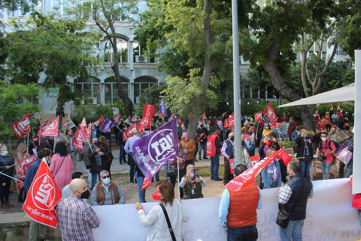 Manifestación en Jaén capital por el Día del Trabajo