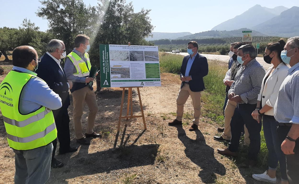 Presentación de las obras en el punto donde se realizarán. 