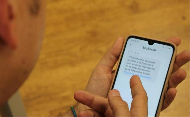 La Seguridad Social advierte sobre el SMS que enviará a los trabajadores partir del miércoles