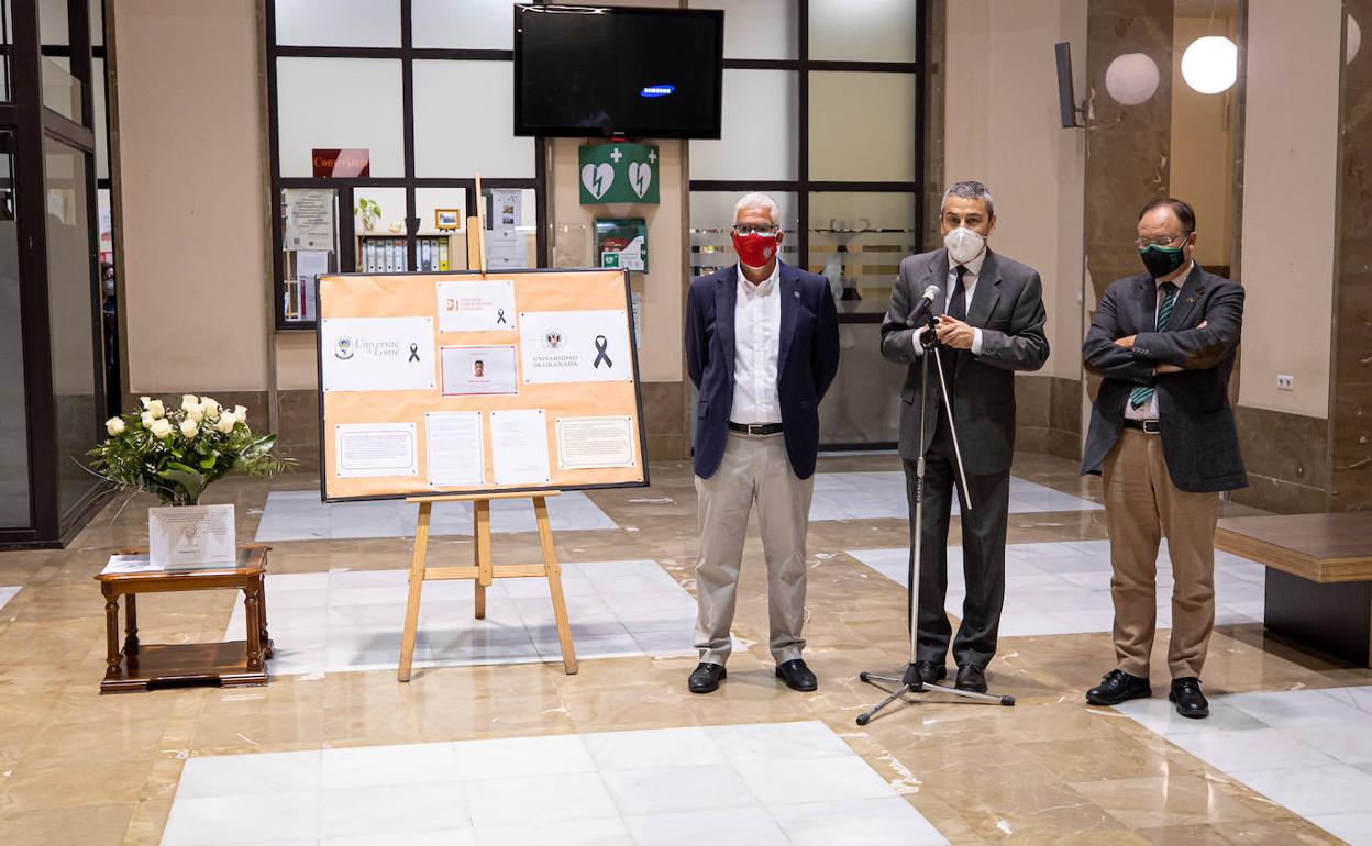 Un momento del acto celebrado en la Facultad. 