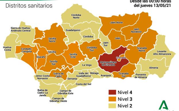 Consulta el nivel de alerta y restricciones de cada municipio de Andalucía los próximos siete días