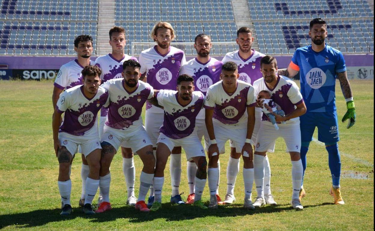 Alineación del Real Jaén en el último partido. 