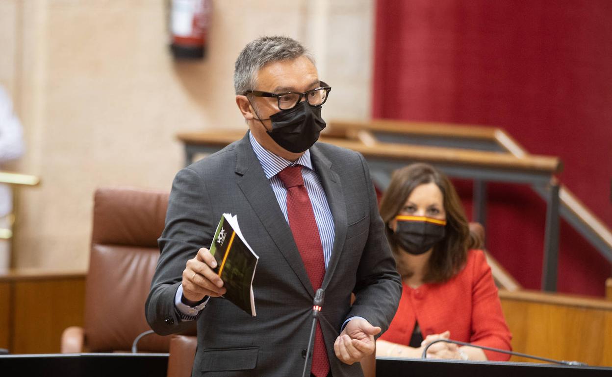 El portavoz parlamentario de Vox Manuel Gavira