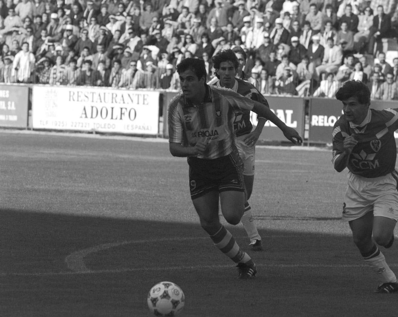 Manel hizo el gol del Logroñés en el todavía llamado Franco Navarro. 