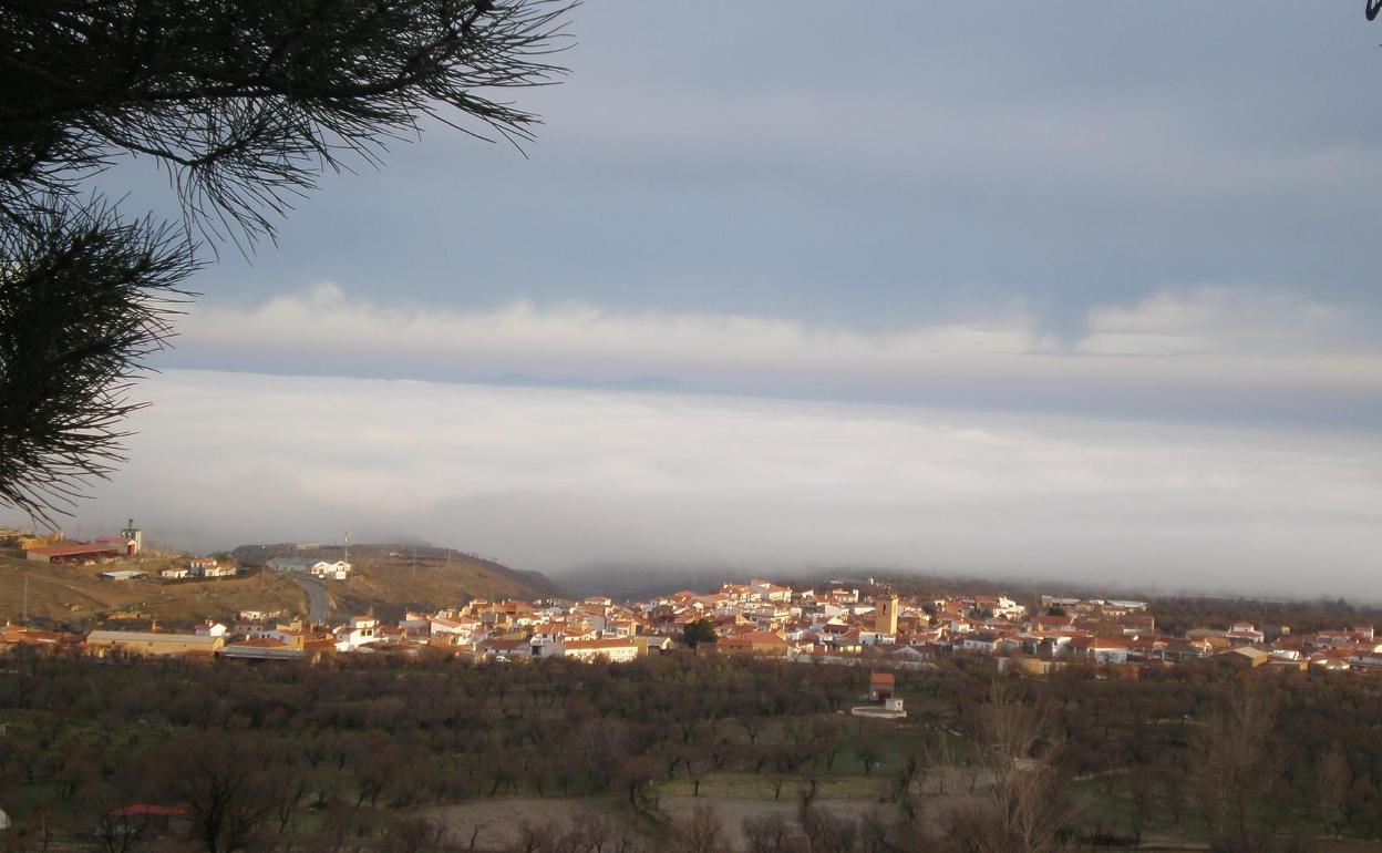 Vista de Lanteira, que ha pasado de no tener contagios a superar la 'tasa 1.000'.