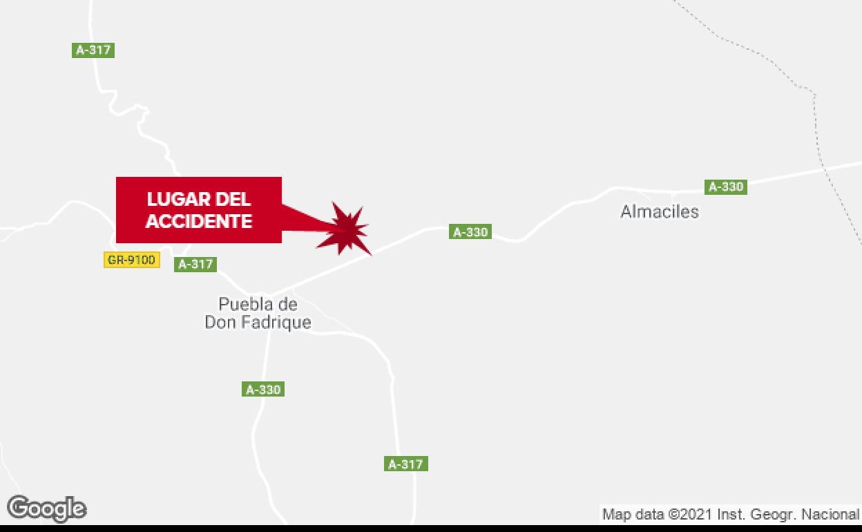 Lugar donde se ha producido el accidente. 