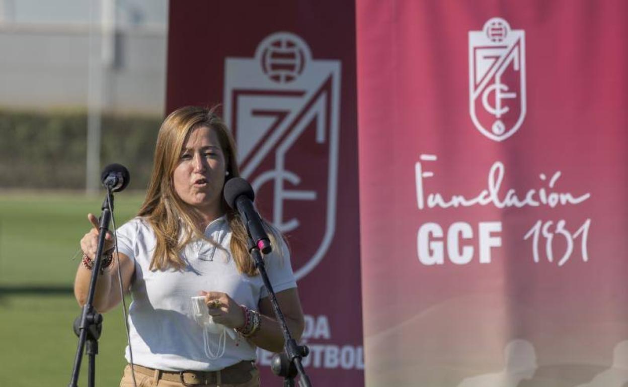 Patricia Rodríguez, en el evento inclusivo con los Granada Genuine de esta semana. 