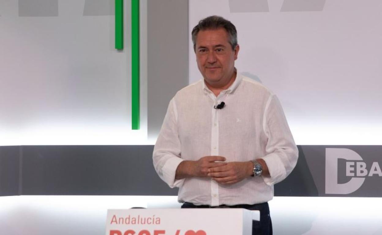 Juan Espadas, en el debate entre los tres candidatos de las primarias del PSOE 