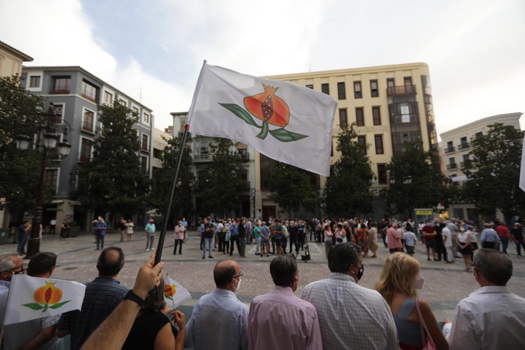 La asociación Juntos por Granada es la promotora de esta concentración, convocada ante la grave crisis municipal que se está produciendo en la ciudad