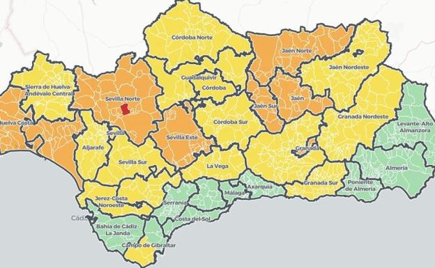 Consulta la tasa de todos los municipios de Andalucía y cuáles están en cifras de confinarse