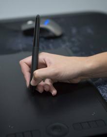 Imagen secundaria 2 - En pleno proceso creativo. 