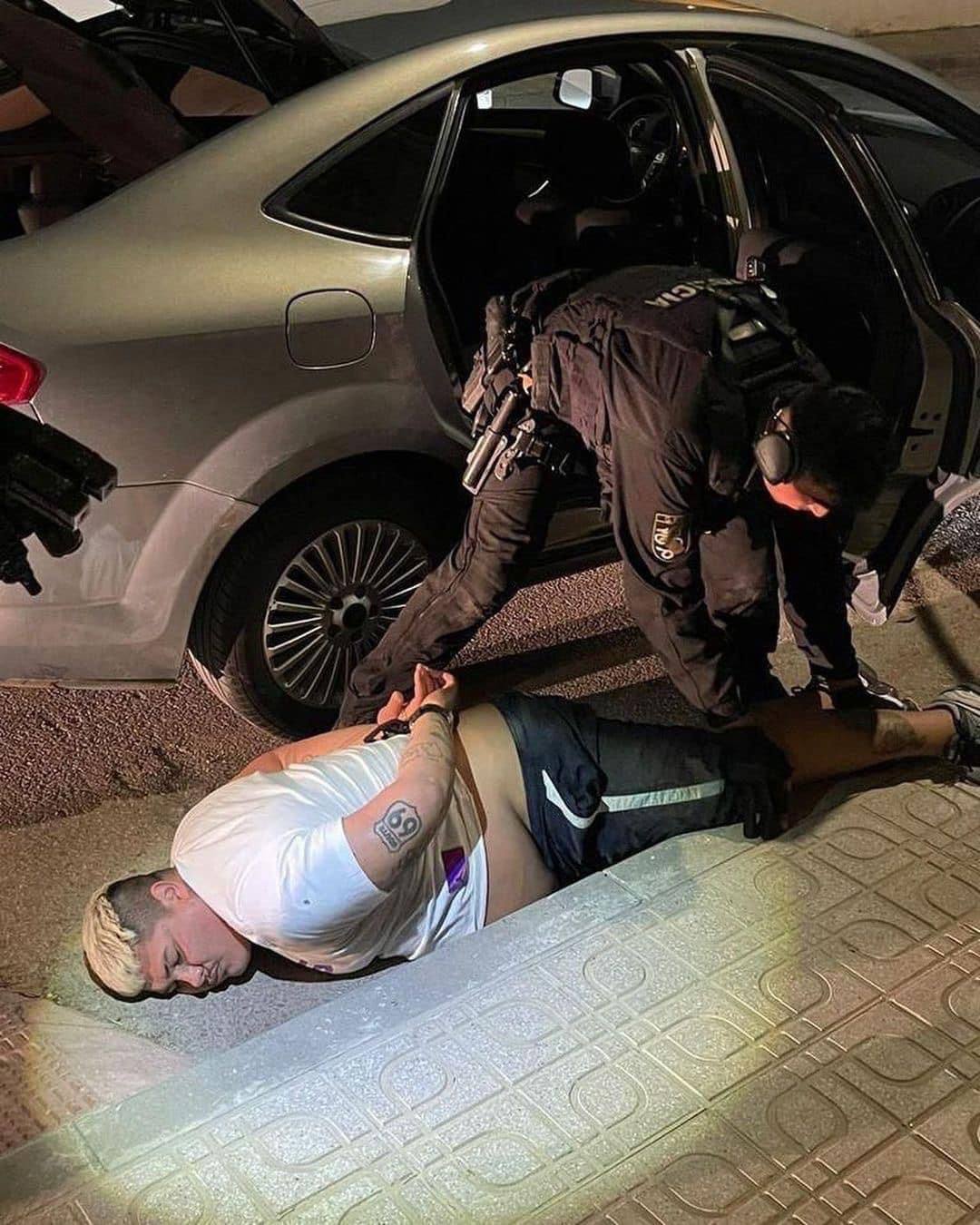 Momento de la detención. 