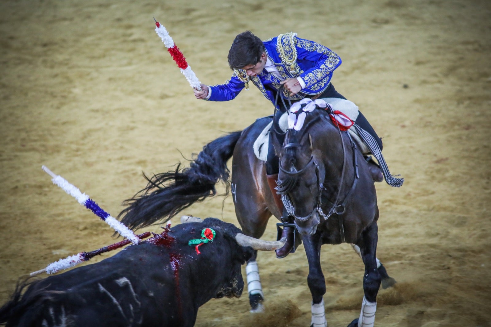 Pablo y Guillermo Hermoso de Mendoza, Puerta Grande en el primer festejo de la feria