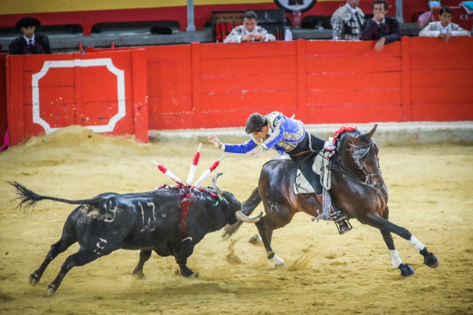 Pablo y Guillermo Hermoso de Mendoza, Puerta Grande en el primer festejo de la feria