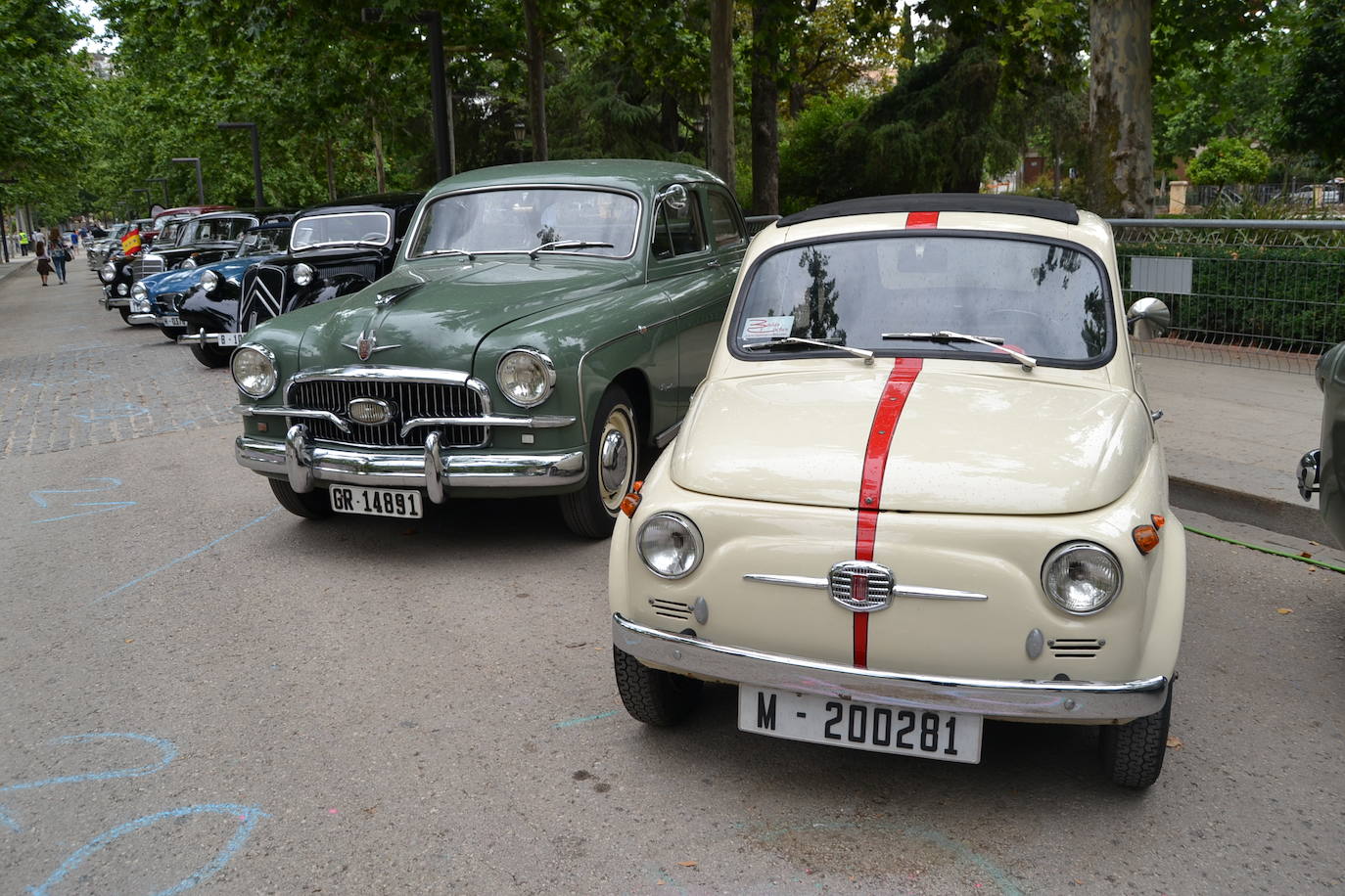 Hasta las 15 horas del domingo se podrán contemplar en el Paseo del Salón, los más de 70 vehículos del siglo pasado participantes en la XVII Ruta Reale.