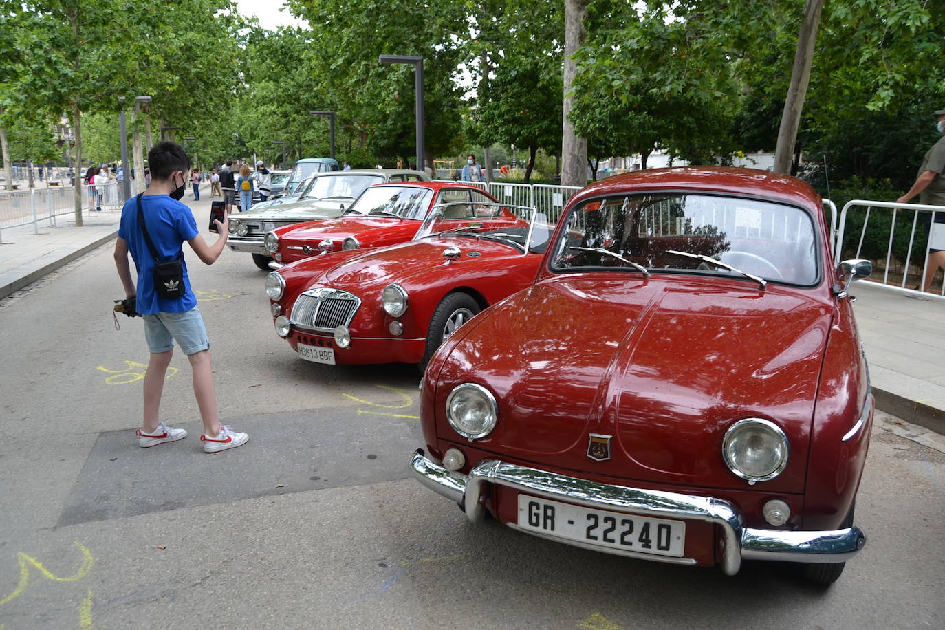Hasta las 15 horas del domingo se podrán contemplar en el Paseo del Salón, los más de 70 vehículos del siglo pasado participantes en la XVII Ruta Reale.