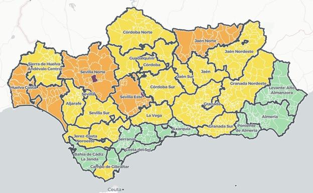 Los 277 municipios de Andalucía sin casos covid en los últimos 14 días