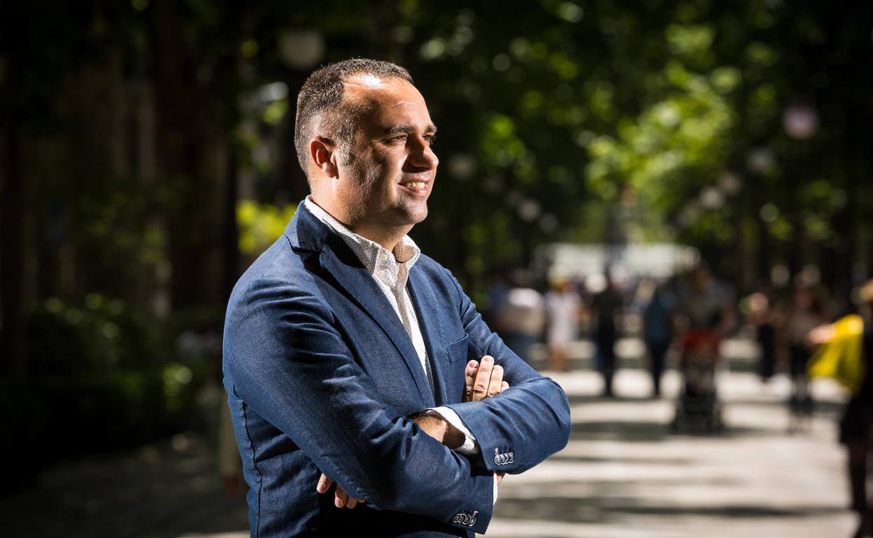 Francisco Rodríguez en la Carrera de la Virgen.