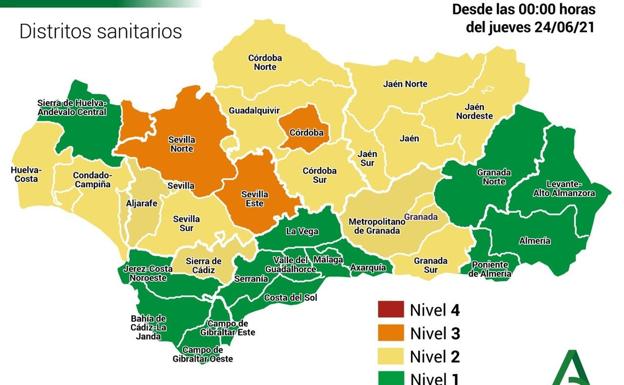 Consulta el nivel de alerta y las restricciones de cada municipio de Andalucía los próximos siete días