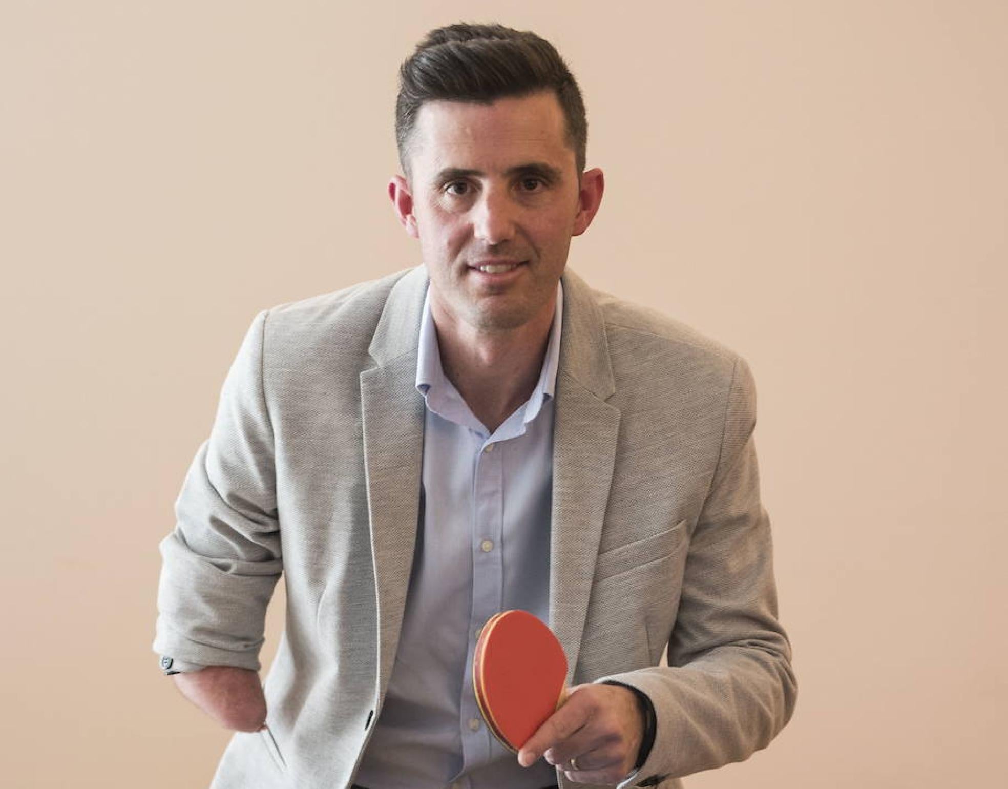 El palista paralímpico accitano José Manuel Ruiz Reyes. 