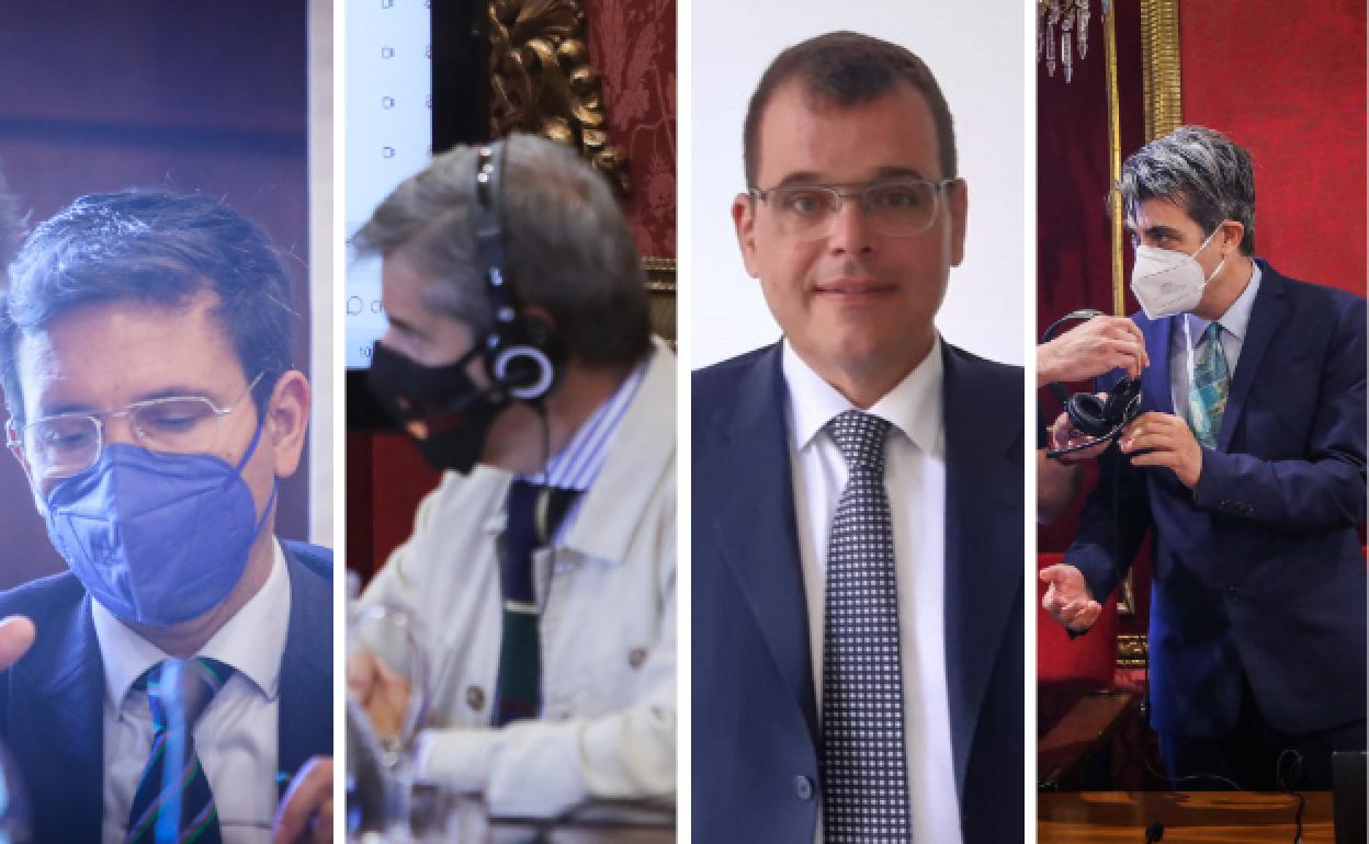 Los grupos municipales del Ayuntamiento de Granada. 