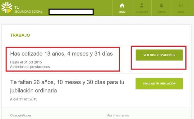 Aviso de la Seguridad Social para que los trabajadores usen el simulador de jubilación