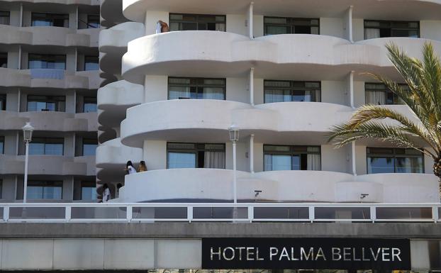 Hotel Palma Bellver de Mallorca, donde se confinó a los jóvenes.