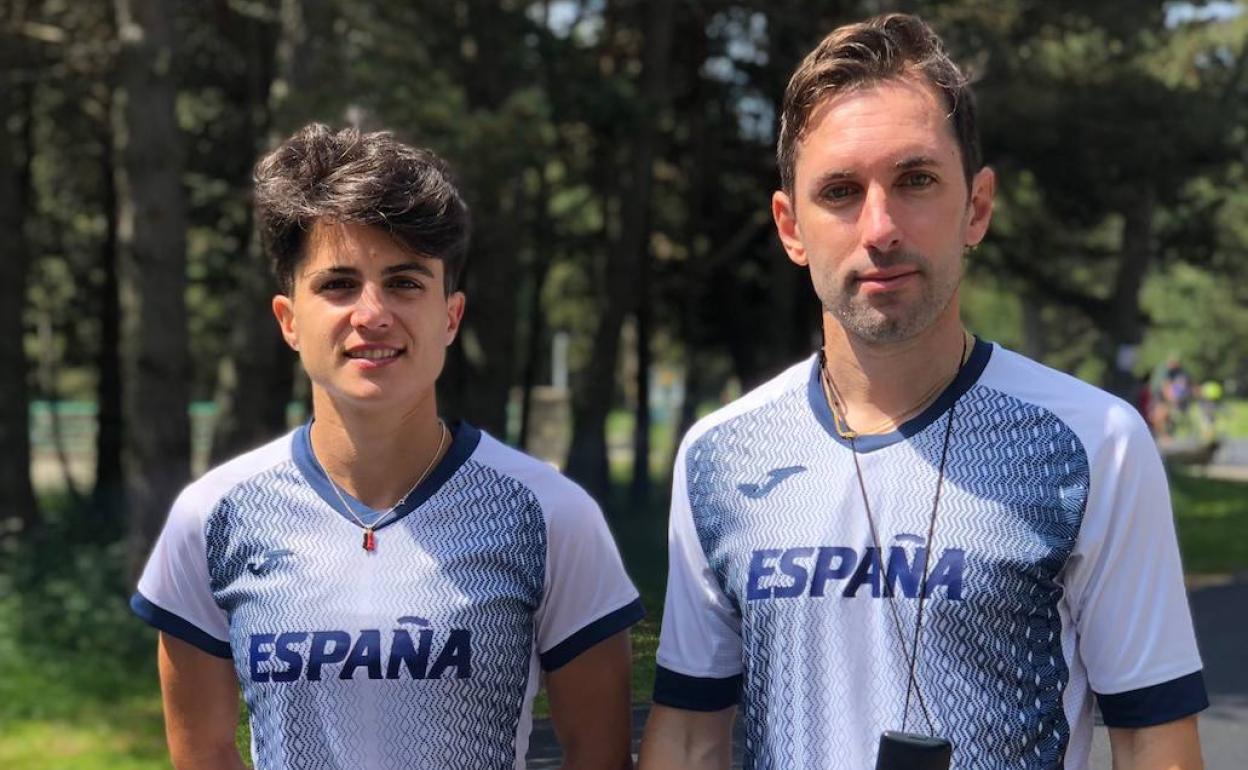 María Pérez y Jacinto Garzón, en Font Romeu. 