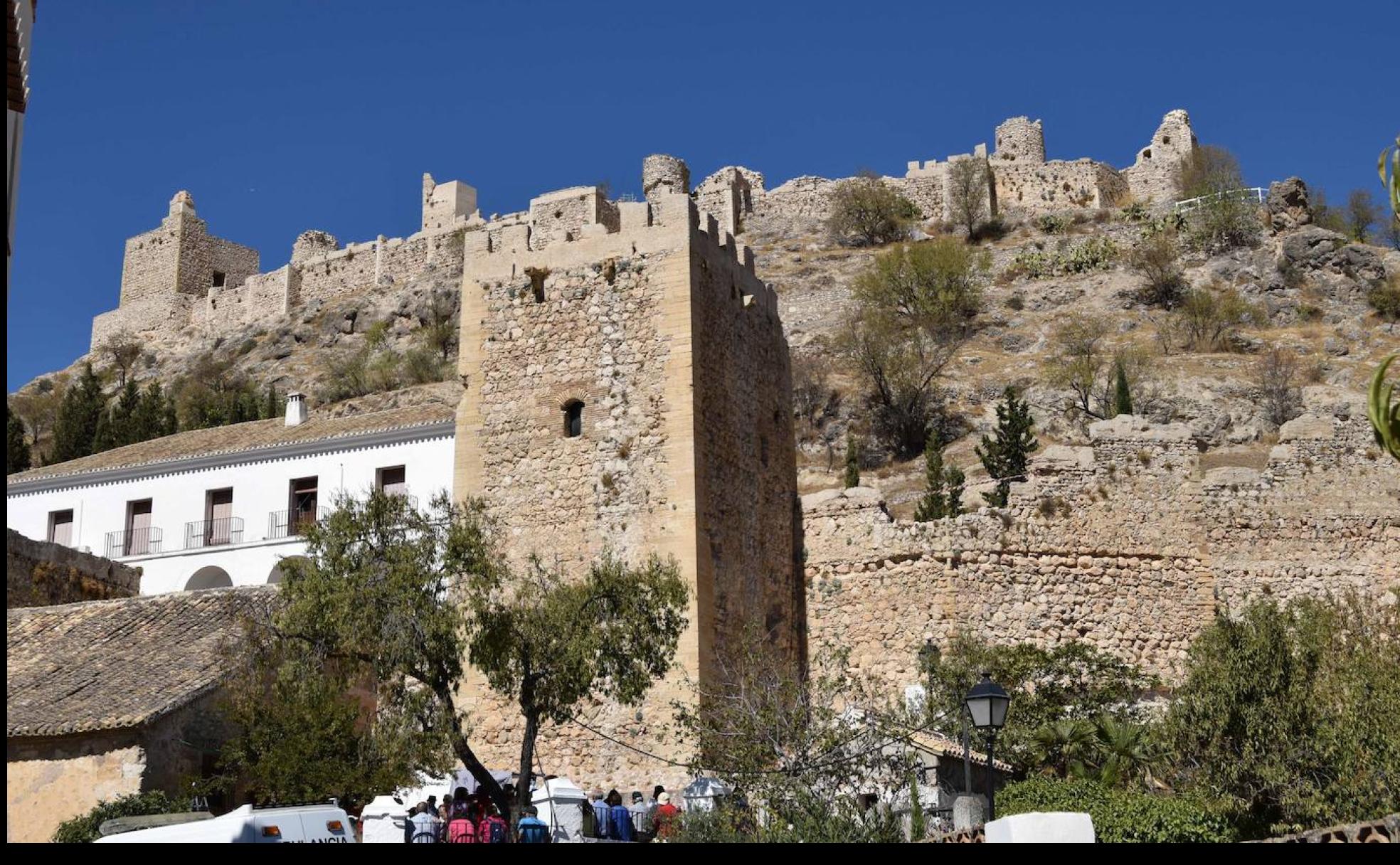 Vista del castillo de Moclín. 