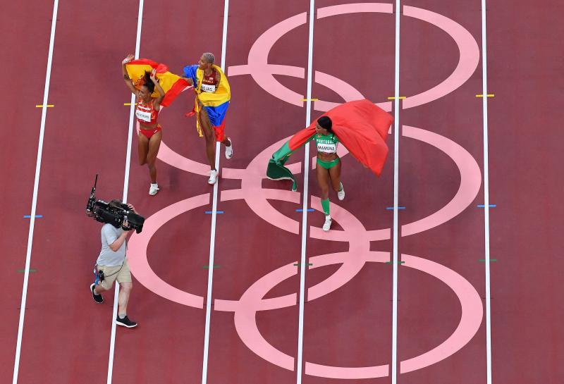 Fotos: Ana Peleteiro, bronce en triple salto