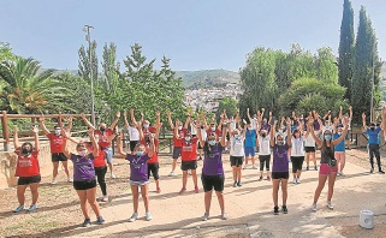 Los participantes en esta primera prueba mixta. 