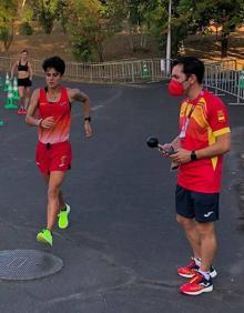 Imagen secundaria 2 - María Pérez apenas pudo disfrutar de una noche en Tokio y desde entonces ha entrenado en el circuito olímpico de Sapporo. 