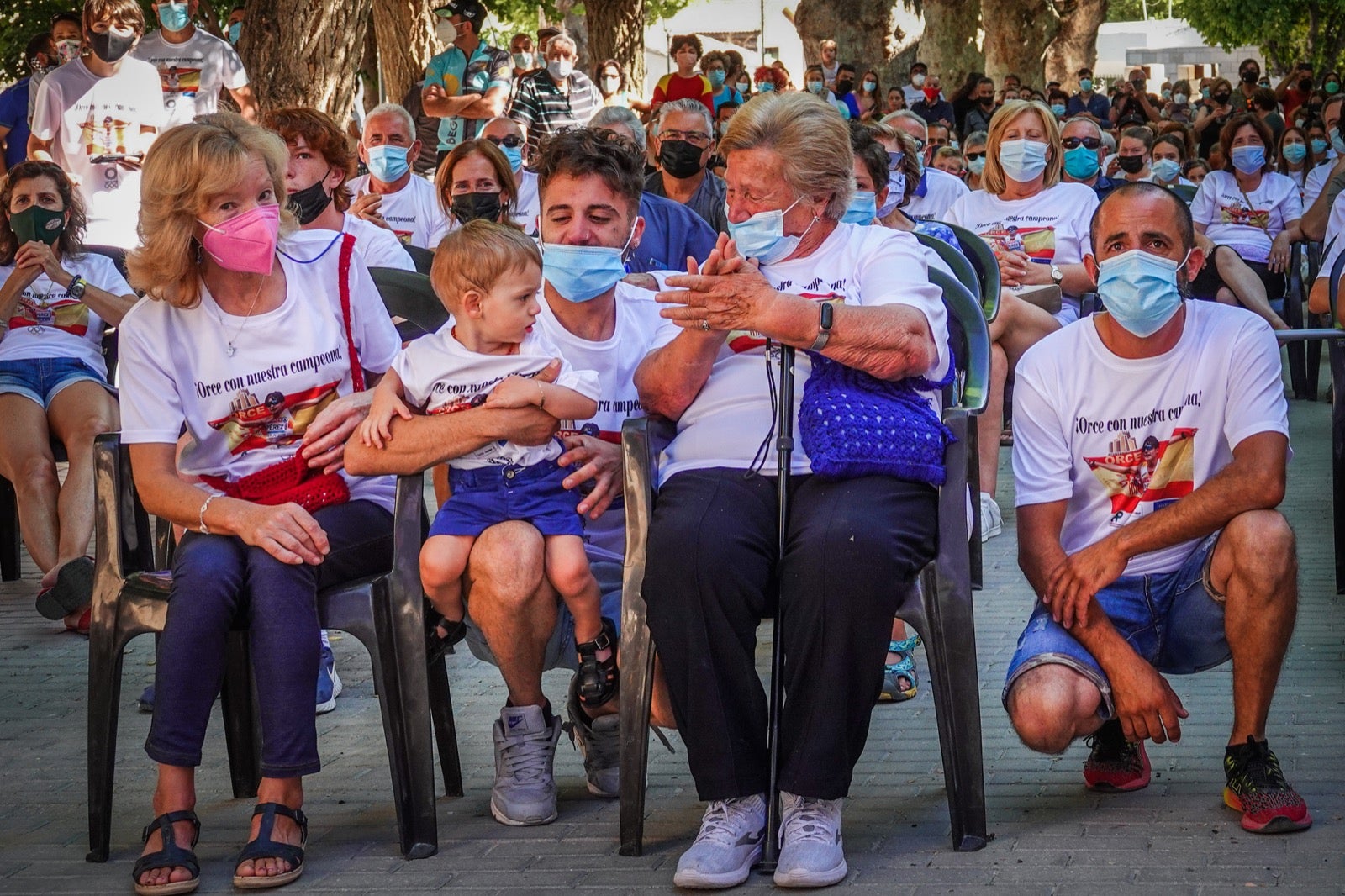 El pueblo natal de la marchadora, orgulloso de su paisana