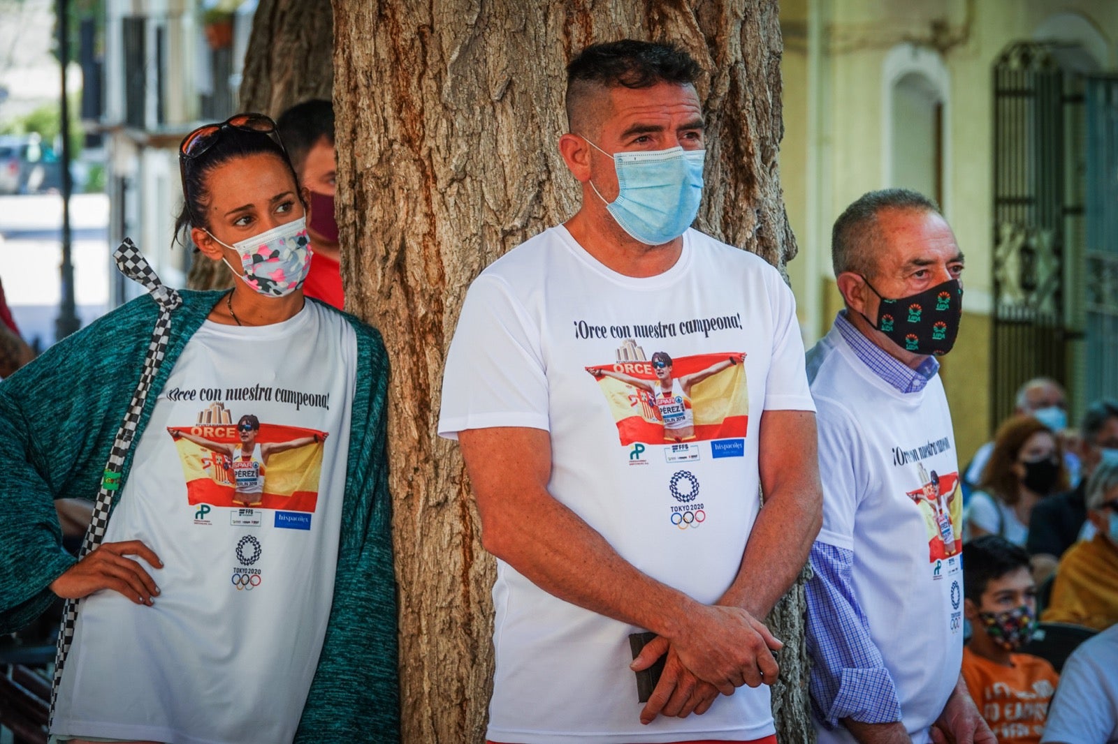 El pueblo natal de la marchadora, orgulloso de su paisana