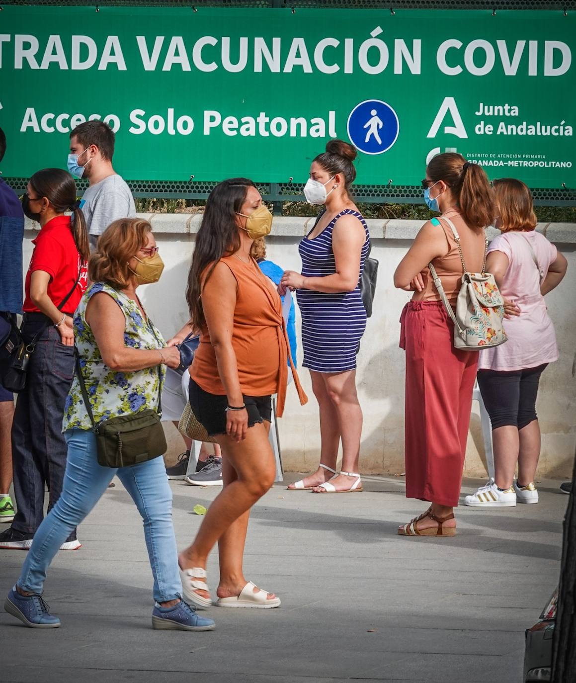 Se había citado a 150 embarazadas este miércoles. 