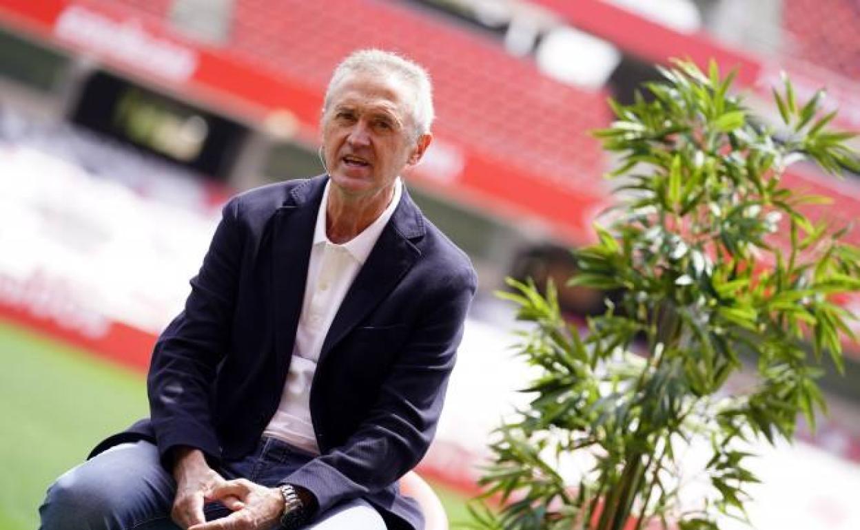 Pep Boada durante la presentación de Robert Moreno. 